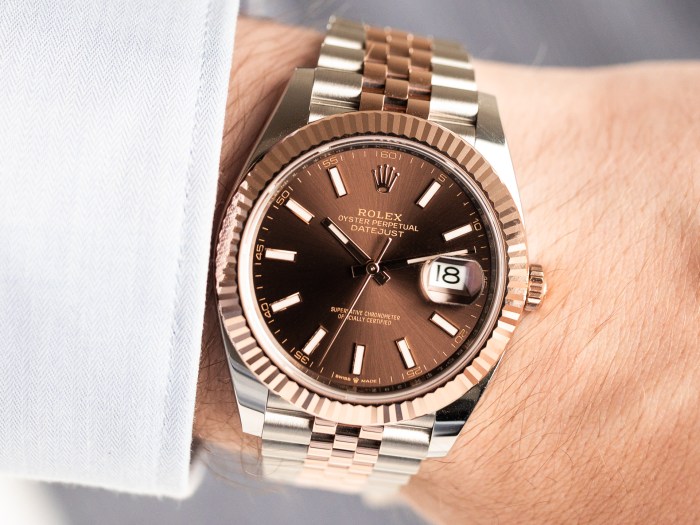 Rolex datejust brown